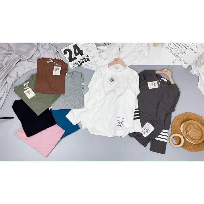 Áo pull cổ tròn viền tay unisex ms99