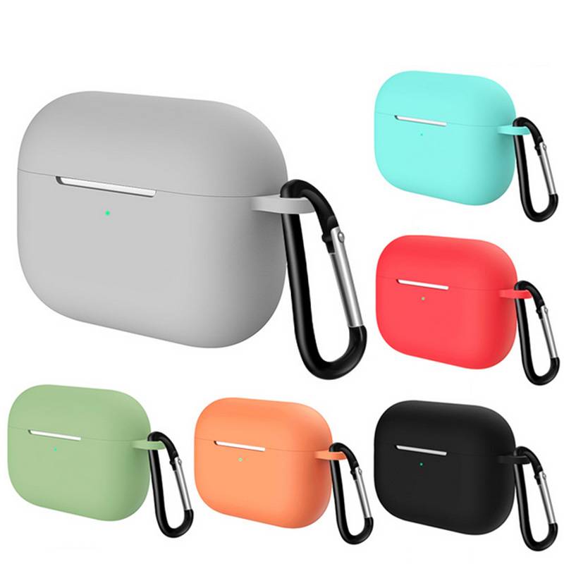 Vỏ bảo vệ hộp sạc tai nghe bluetooth không dây bằng silicon dẻo thích hợp cho Airpods Pro 3 2019