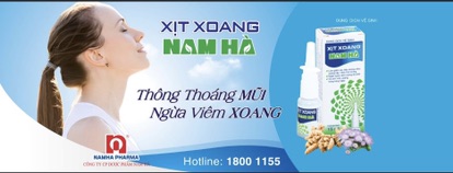 Dung dịch vệ sinh mũi, họng - Xịt xoang Nam Hà - Giảm nghẹt, sổ mũi, ho, đau họng, khử mùi hôi miệng (NAM HA PHARMA)