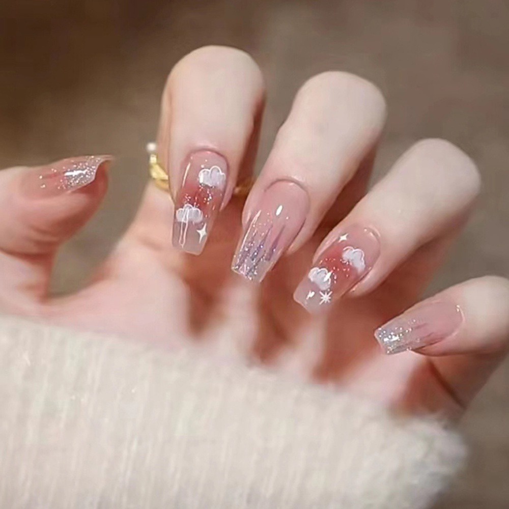 Móng tay giả màu siêu xinh (bộ 24 móng) 💖 SẴN KEO DÁN 💖