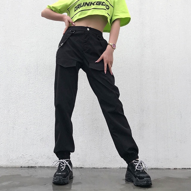 Quần Jogger 2 Túi Hộp Xích Đen Kèm Nịt | BigBuy360 - bigbuy360.vn