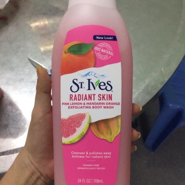 St ives 473ml và 650ml mẫu mới muối biển, yến mạch và cam chanh