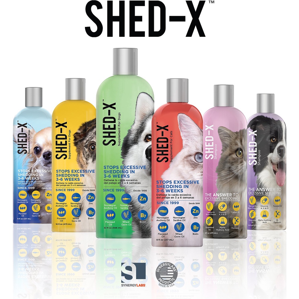 Dầu cá Shed-X chăm sóc da lông cho mèo 273ml