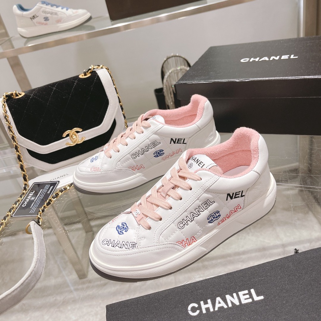 Giày Thể Thao CHANEL 2022 Xiaoxiang C 'S Đế Cao Su Bốn Màu Thời Trang Xuân Hè Cho Nữ