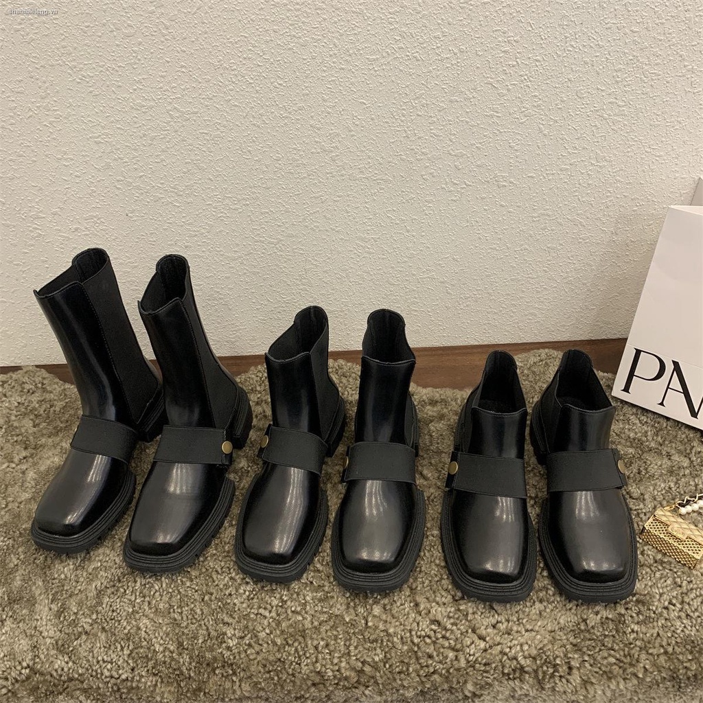 Giày Bốt Martin Cổ Thấp Đế Dày Phong Cách Anh Quốc Thời Trang Xuân Thu Mới Cho Nữ | BigBuy360 - bigbuy360.vn