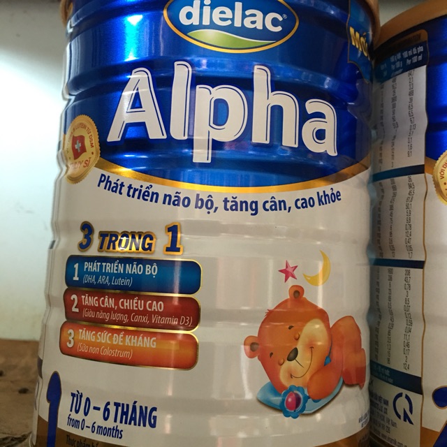 Sữa dielac alpha 0-6 tháng 900g
