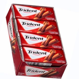 Lốc 12 phong x 14 stick kẹo gum Trident hương Quế