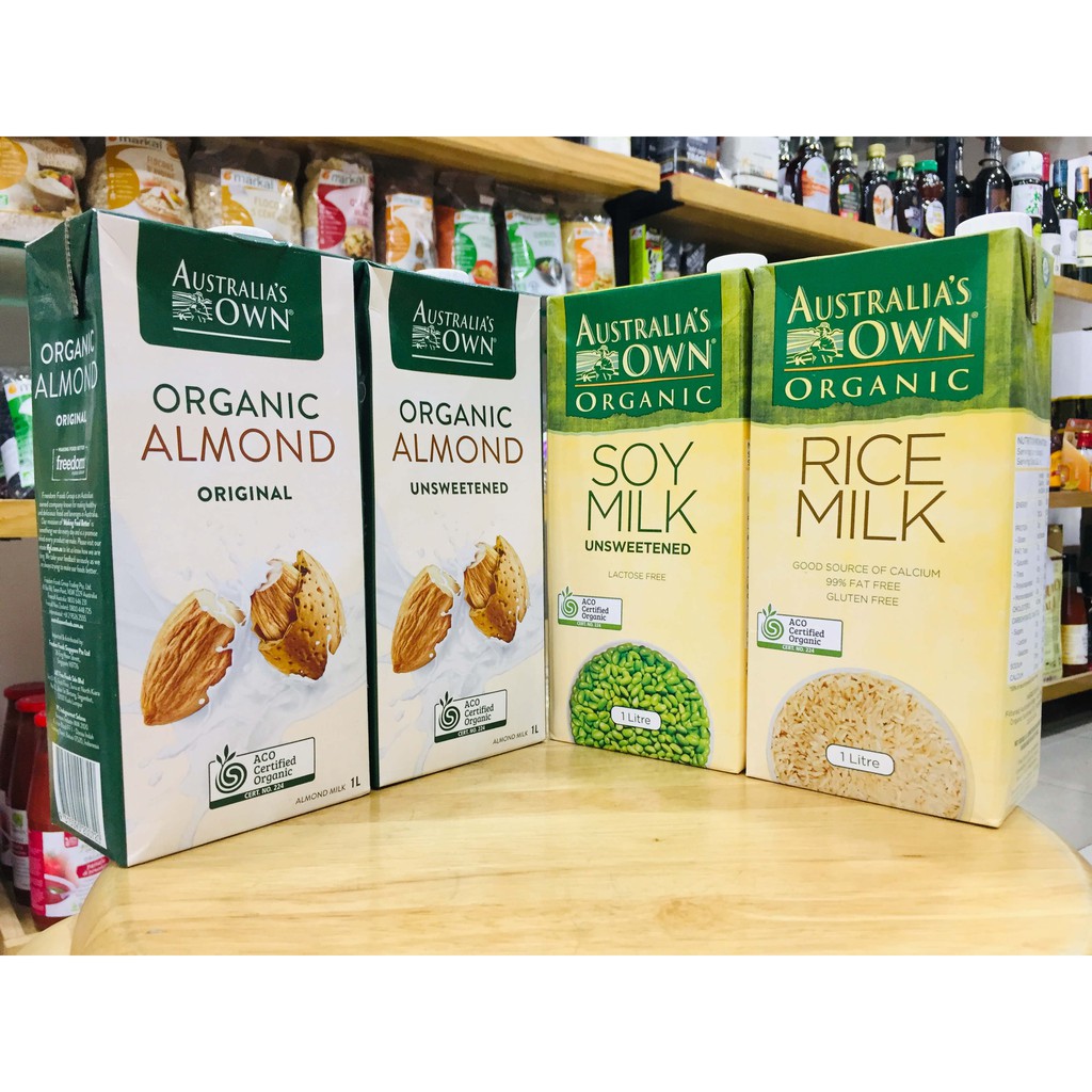Sữa hạnh nhân Organic Australia's Own của Úc 1 lit.