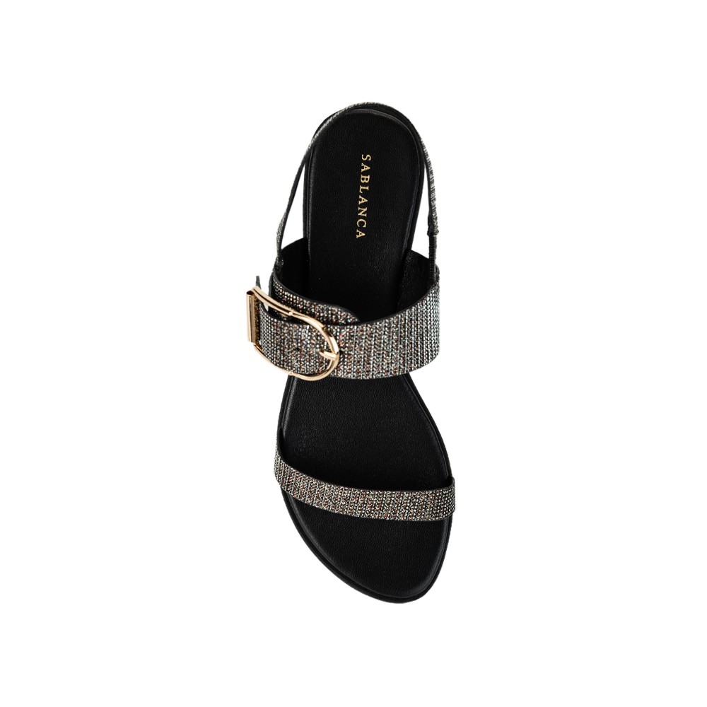 [Mã FASHIONMALLT4 giảm 15% đơn 150k] Giày Sandal đế bệt quai ngang - Sablanca 5050SK0038