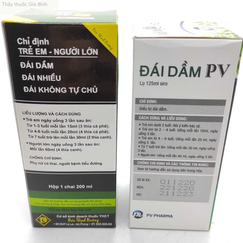 Siro Đái Dầm Đức Thịnh & Siro Đái Dầm PV