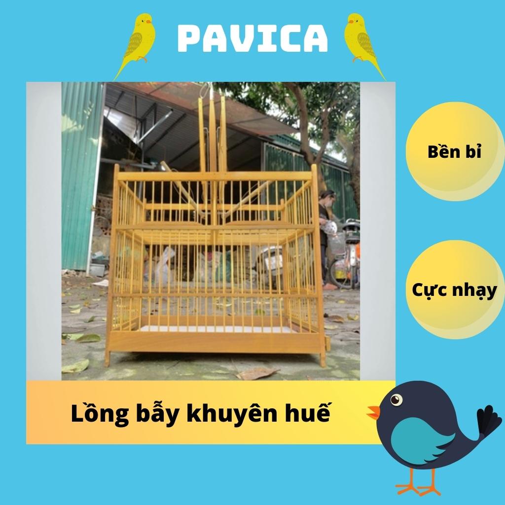 Lồng bẫy khuyên huế lồng chim PAVICA cao cấp cực nhạy, chắc chắn bền bỉ theo thời gian (tặng túi bổi)