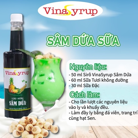 Siro Sâm Dứa Vina Chai 750ml
