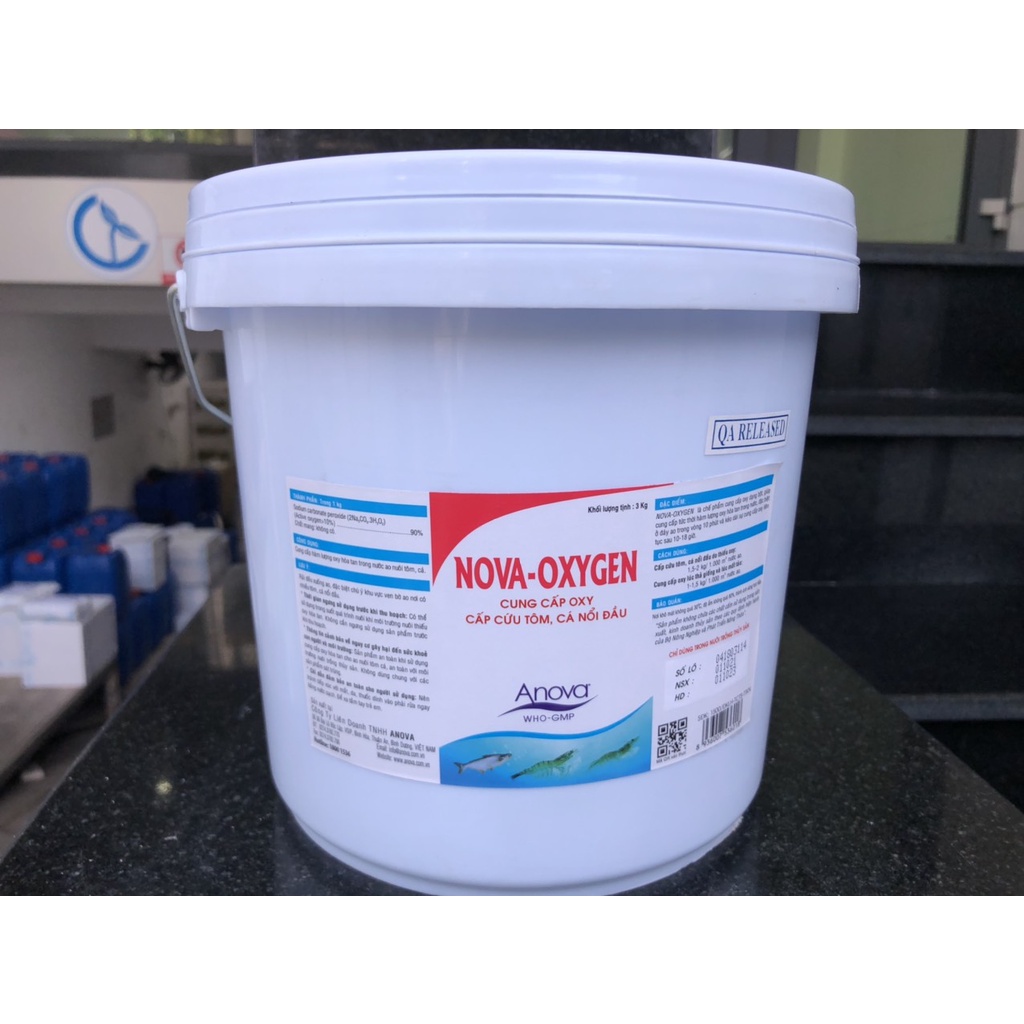 Chế Phẩm Cung Cấp Oxy Cho Tôm Cá Anova Nova Oxygen Dạng Bột