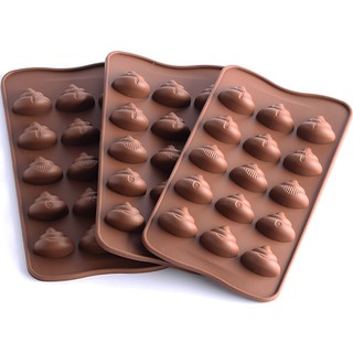 HCM - Khuôn silicon đổ socola, thạch râu câu, kẹo dẻo hình cục phân thú vị quà tặng bạn bè thân thiết vui chơi