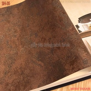 giấy dán tường mầu nâu đất,có kim tuyến ,giấy lụa không keo ,khổ 53cm,dán phòng khách ,phòng ngủ