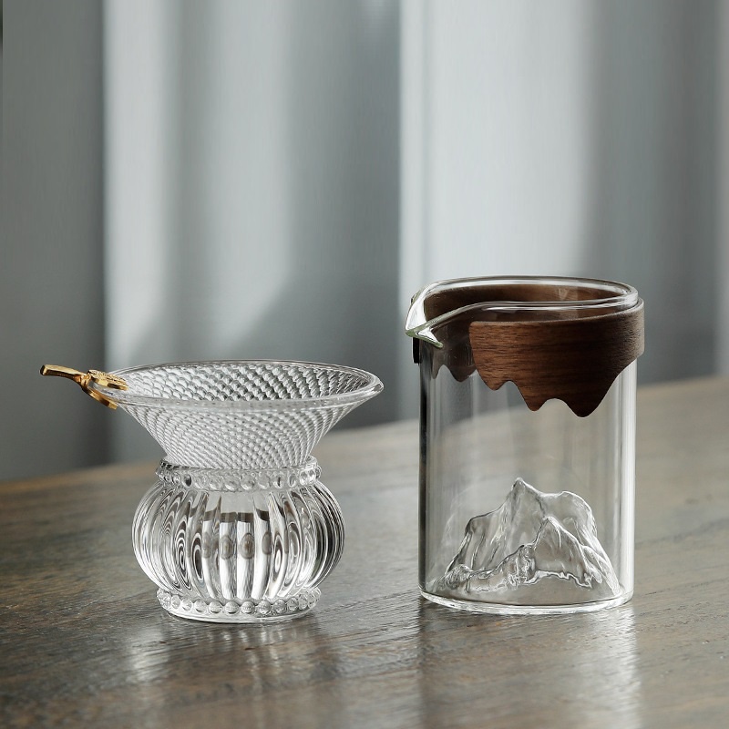 Tống chuyên trà bằng thủy tinh chịu nhiệt Borosilicate cao cấp