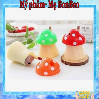 Hủ đựng tăm hình cây nấm, bấm là tăm nhảy lên dễ thương