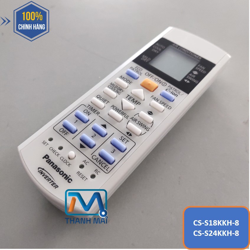 [REMOTE CHÍNH HÃNG] Điều Khiển Máy lạnh Panasonic CS-S18KKH-8//S24KKH-8