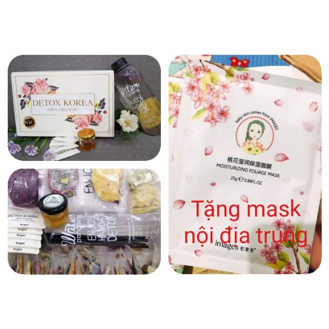 DETOX hoa quả khô GIẢM CÂN, THANH LỌC CƠ THỂ + ĐẶC BIỆT TẶNG 2 MASK TRUNG NỘI ĐỊA