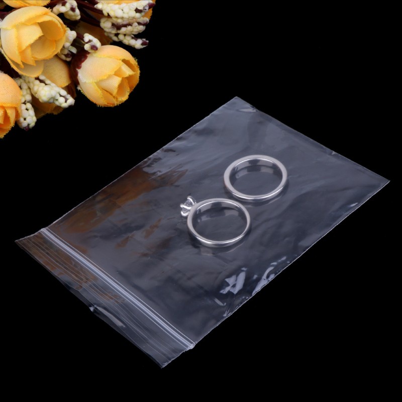Set 100 Túi Zip Nhựa Trong Suốt 7cm X 10cm