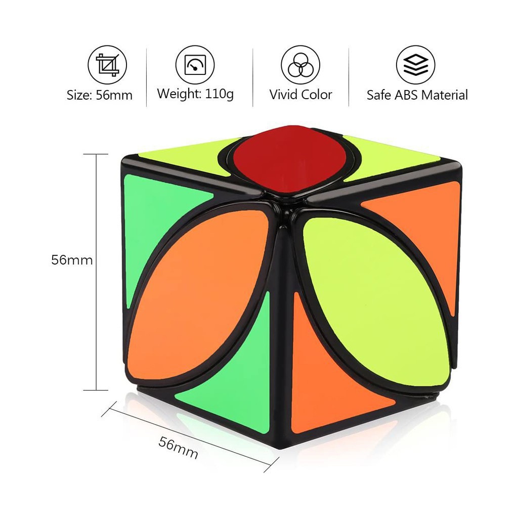 Rubik Biến Thể Qiyi Ivy, Rubik Hình Lá Phong Ivy viền đen cao cấp