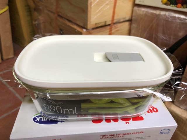 Hộp thuỷ tinh chịu nhiệt Lock &amp; Lock 890ml