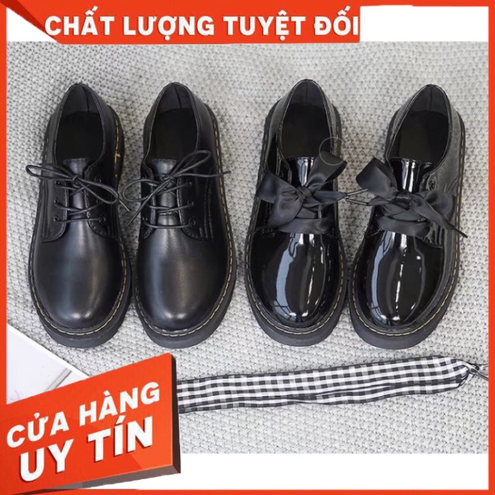 Giày Nữ Mọi Kiểu OXFORD Choose Dây Vải Caro Hoặc Đen Gót Cao 3 Phân - Hàng nhập khẩu