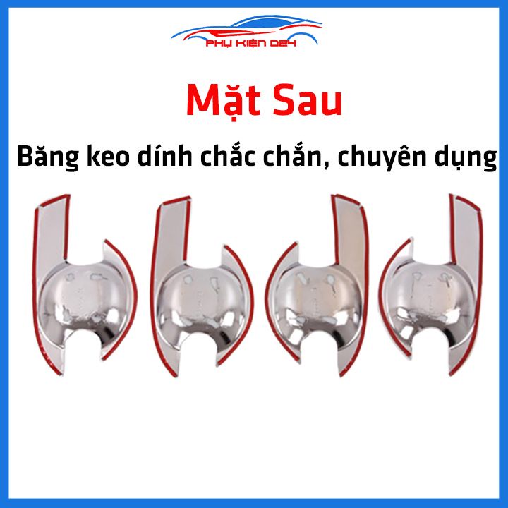 Ốp hõm mạ crom Dmax, D-Max sáng bóng chống trầy bảo vệ cửa xe ô tô