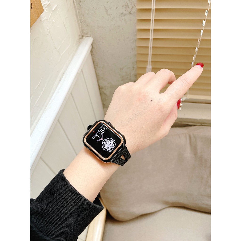 Vỏ cứng hai màu bảo vệ toàn diện chống rơi vỡ thích hợp cho Apple Iwatch Se 6 5 4 3 2 38mm 40mm 42mm 44mm