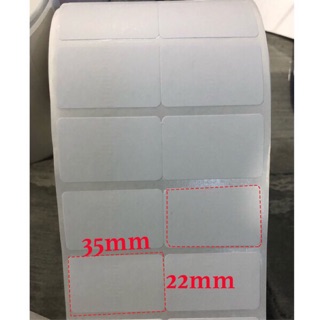 Giấy in tem, in mã vạch nhiệt 2 tem khổ 70x22mm (35x22) 2000 tem