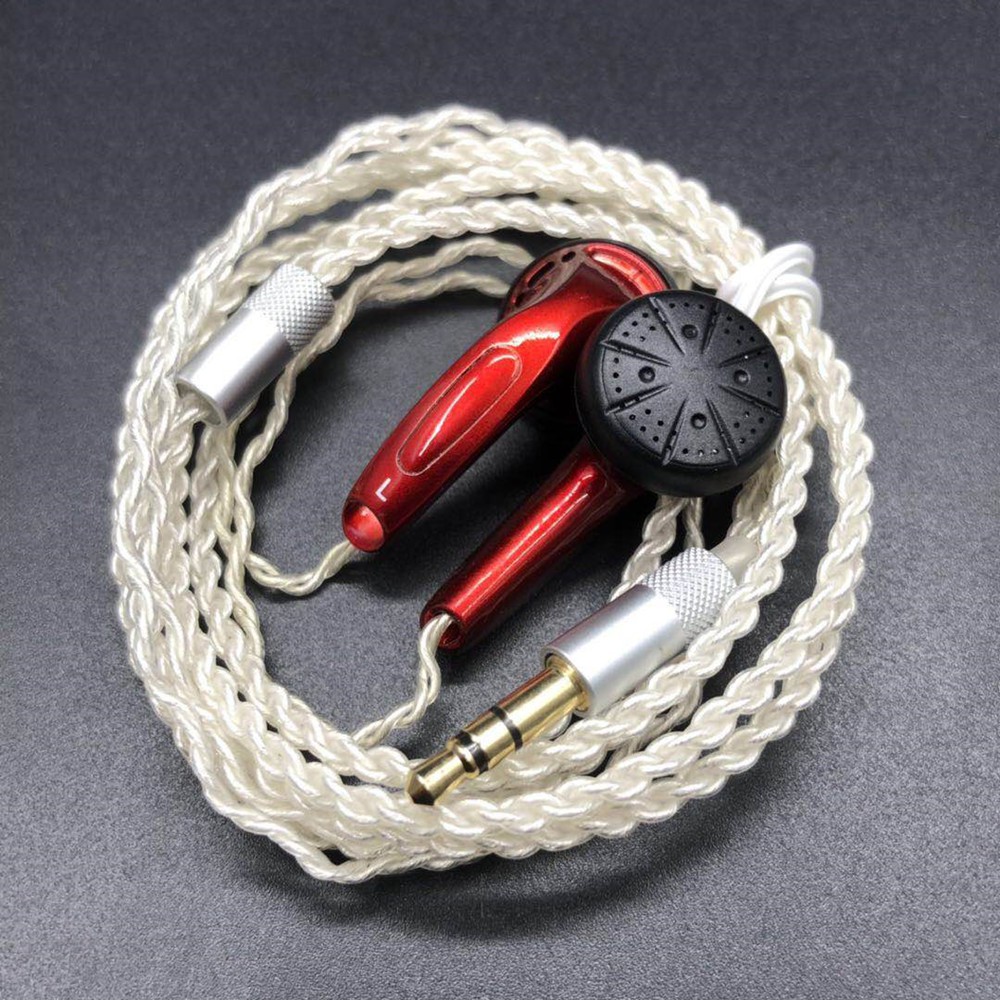 FENGRU DIY MX500 In-ear Earphones Flat Head Plug DIY Earphone HiFi Bass Earbuds DJ Earbuds Heavy Bass Sound Quality