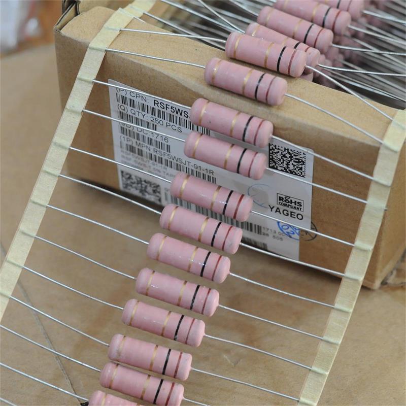 Điện trở YAGEO 5W 1R 1Ω 8x25mm