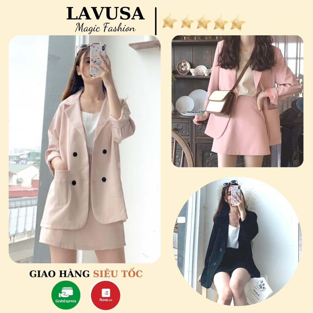 [Ảnh thật/Video] Set blazer vest kèm chân váy nhiều màu siêu xinh SET03 | WebRaoVat - webraovat.net.vn