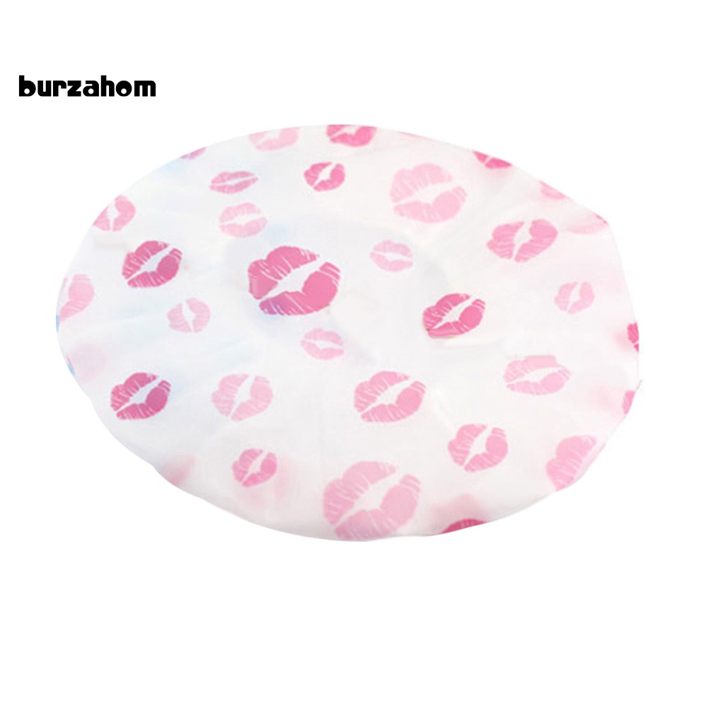 Mũ trùm tóc khi tắm in họa tiết hoa / đôi môi xinh xắn dành cho nữ