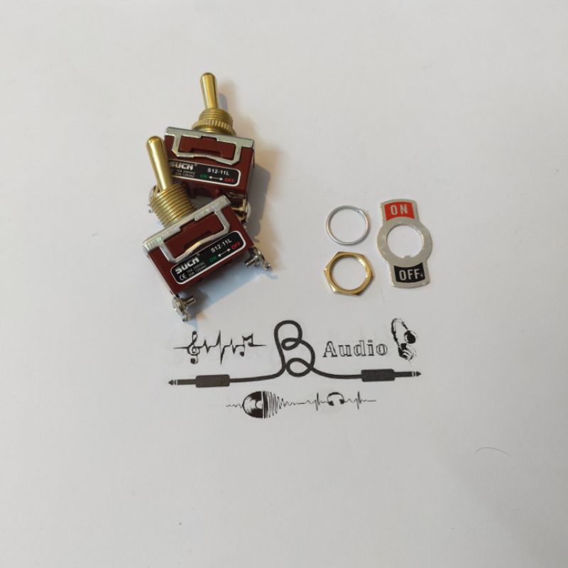 Công tắc gạt kiểu marshall hàng tháo máy loại xịn màu vàng và bạc