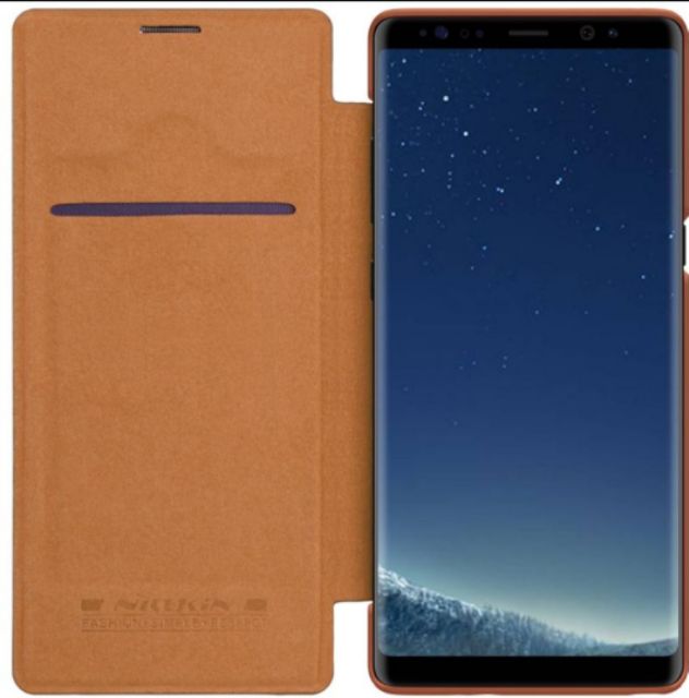 Bao da đẹp Nillkin QIN cho Galaxy S8 có ngăn đựng thẻ