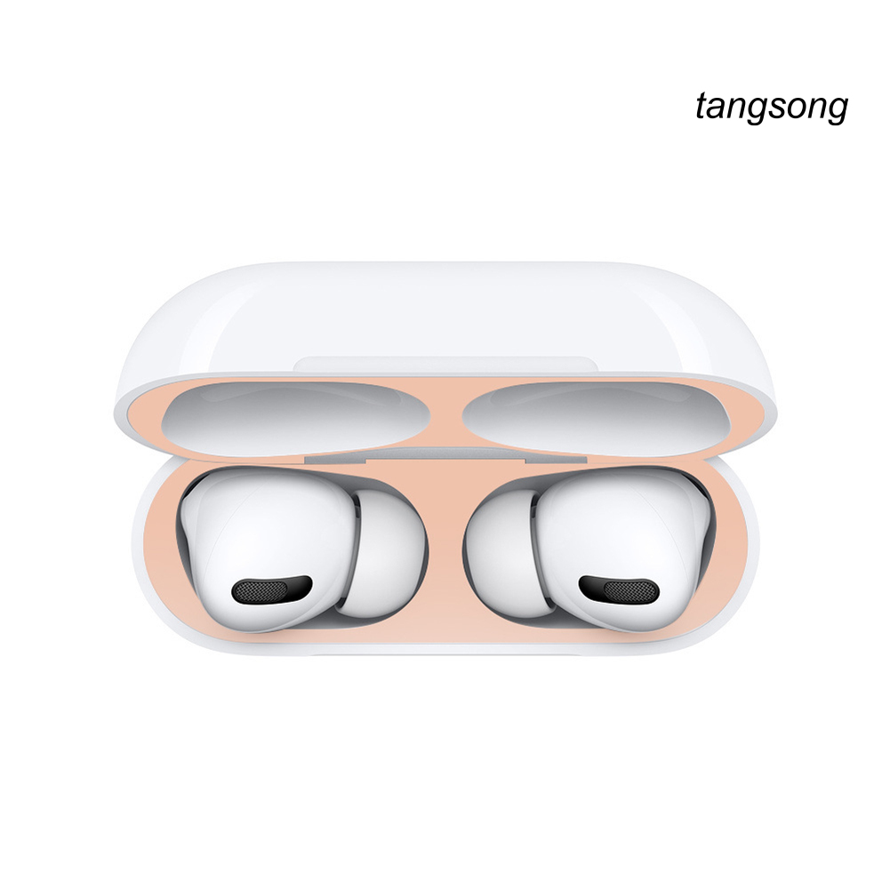 2 Miếng Dán Kim Loại Chống Bụi Cho Tai Nghe Apples Air-Pods Pro