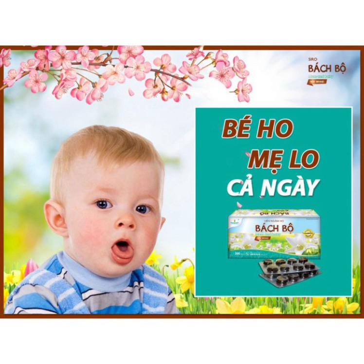 Viên ngậm ho Bách Bộ Mom and Baby - Chính hãng Tâm Dược 2020, bài thuốc gia truyền bổ phế tiêu đàm trừ ho ⚡️BÁN CHẠY⚡️ ⚡