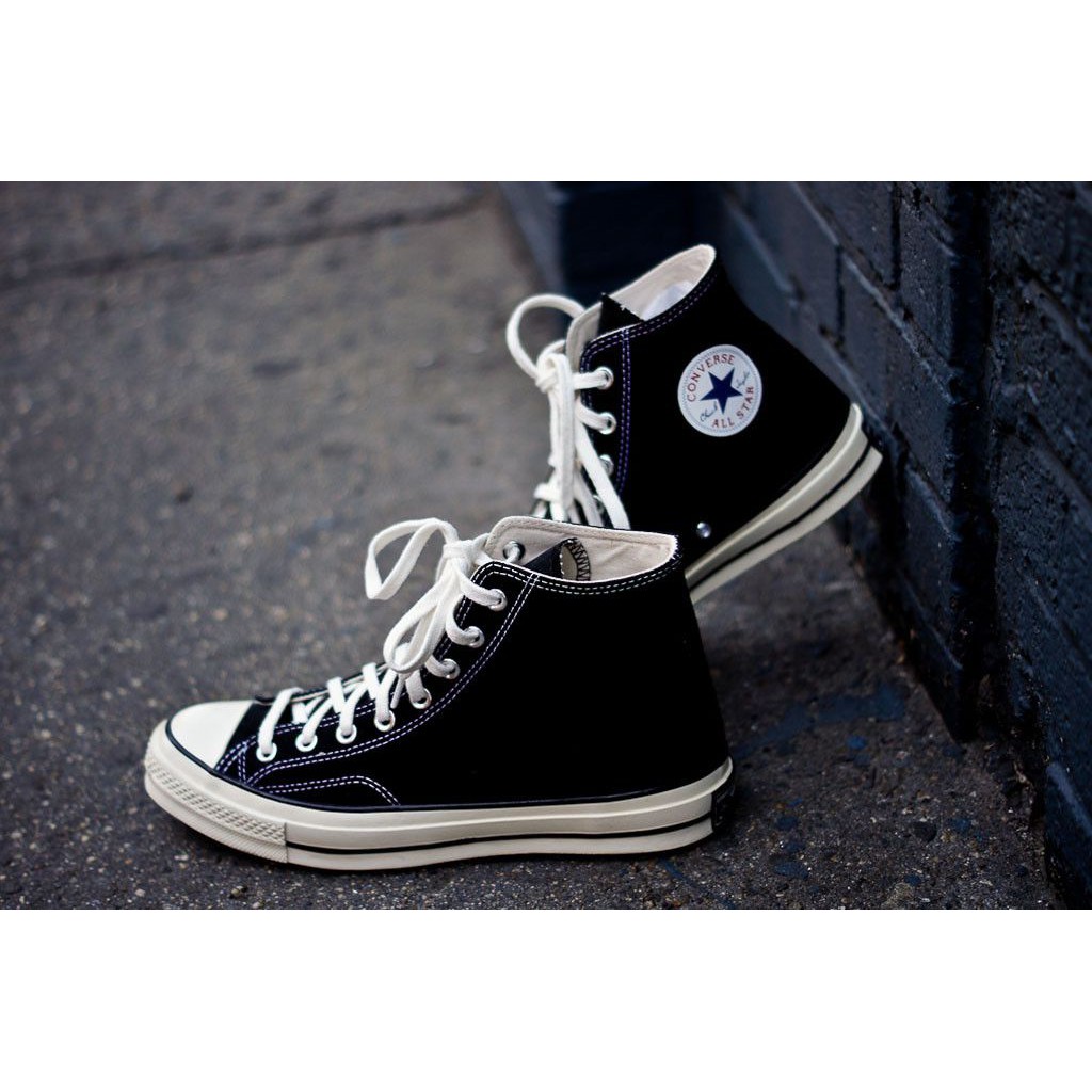 Giày Converse 🔴FREESHIP🔴 Giảm 50k Khi Nhập Mã [CONVERSE] Giày Converse 1970s Chính Hãng Auth Cổ Cao Cổ Thấp Đen 👟