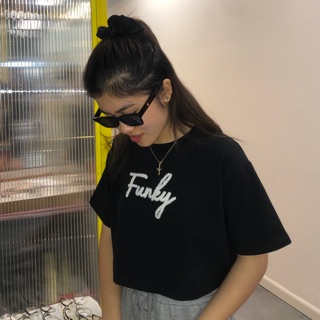 ÁO FUNKY THÊU XÙ CROPTOP