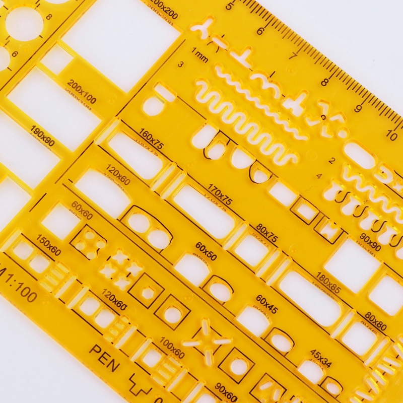 Thước Khuôn Vẽ Hình Học Chuyên Nghiệp 4372