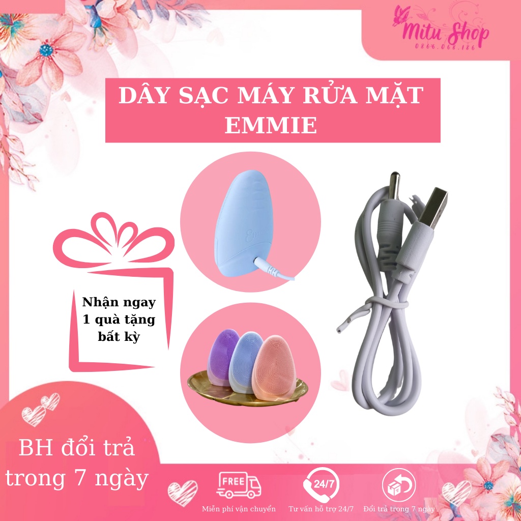 Dây sạc thay thế cho máy rửa mặt Emmie