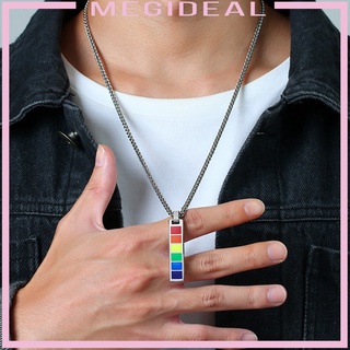 [Megideal] Quà tặng chuỗi vòng cổ mặt dây chuyền cầu vồng hòa bình sang trọng