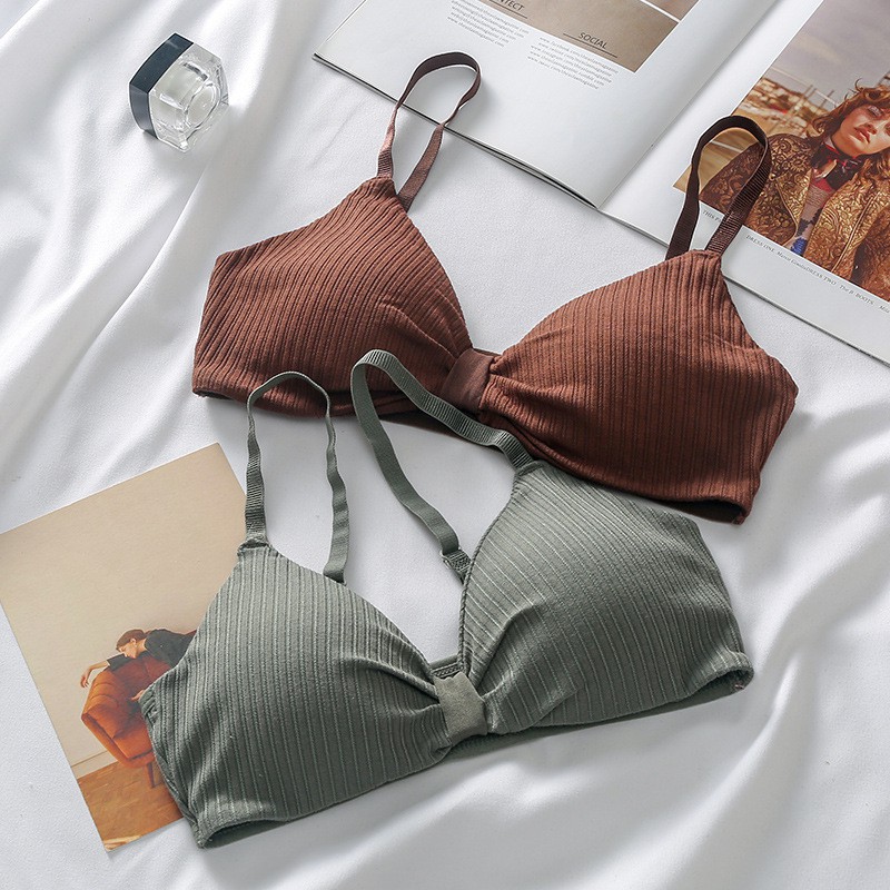 Áo Bra Thắt Nơ Gân Tăm 💖FREESHIP💖 Bra Nữ Cực Xinh AMYBRA 308 | BigBuy360 - bigbuy360.vn