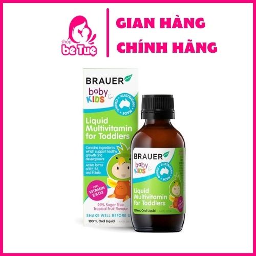 Vitamin Tổng Hợp Brauer cho trẻ từ 1-3 tuổi (100ml)