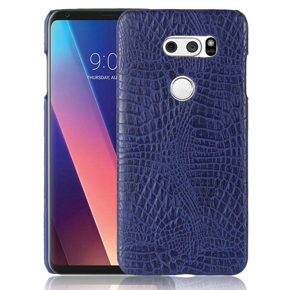 LG V30 Casing Fashion Crocodile Pattern Hard PC PU Leather Back Cover LG V30  H930 H931 Hard Plastic Case Phone Cover