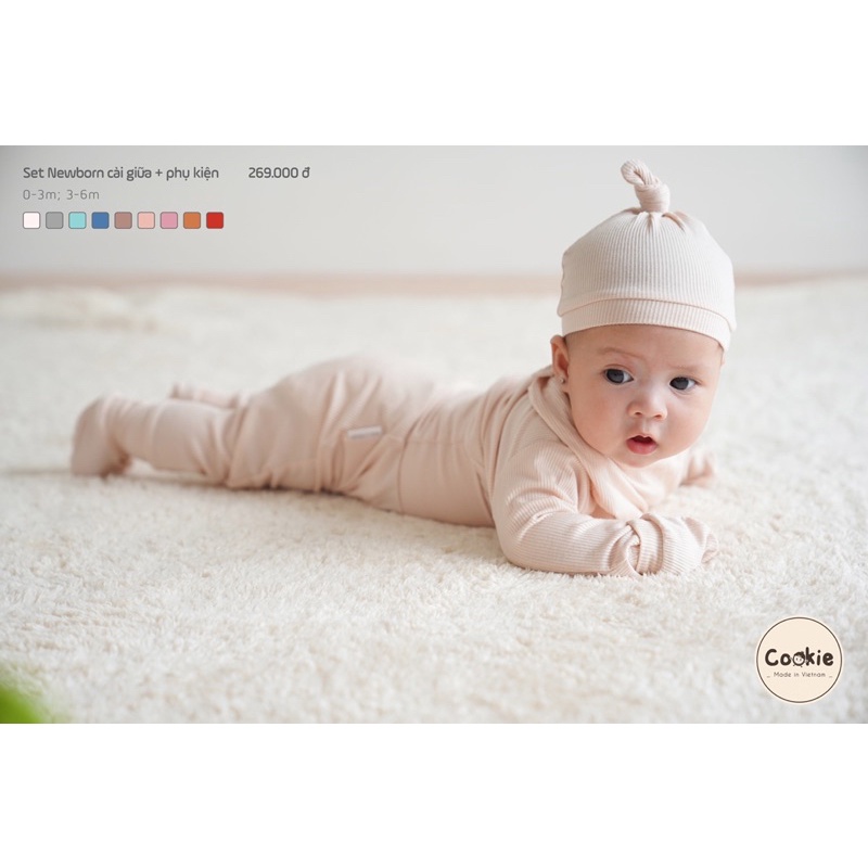 COOKIE - Set Newborn Cài Giữa