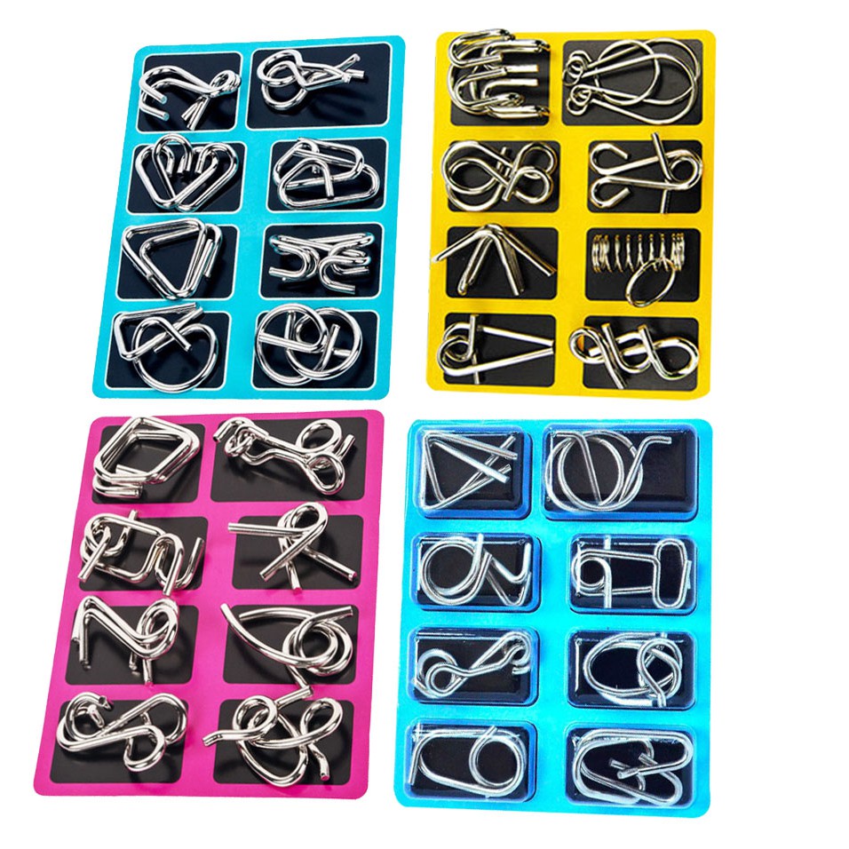 Đồ chơi tháo sắt thông minh trí tuệ Metal Puzzle - 1 bộ 8 cái