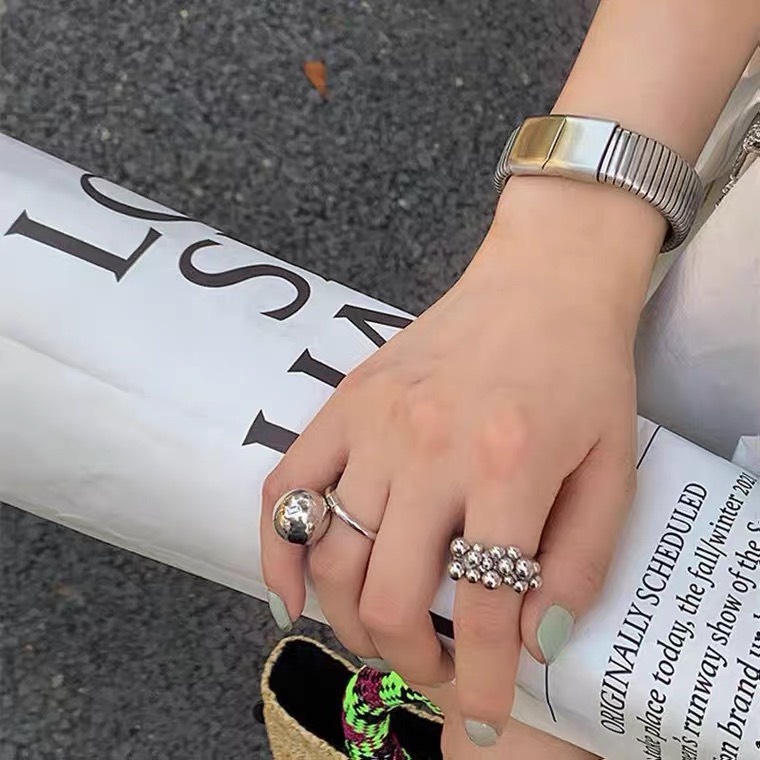 Vòng tay thép Titan màu Bạc Unisex cao cấp và thời trang phong cách Hàn - ARTW