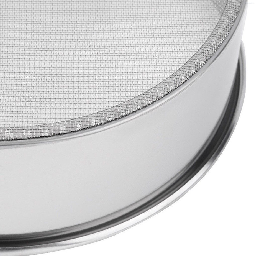 Stainless Steel Flour Sieve Baking Tool Kitchen Super Fine Round Flour Sugar Powder Sieve Colander  Kitchentool